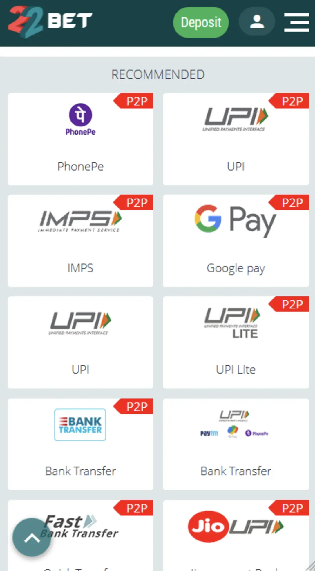 make a deposit